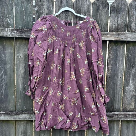 A New Day Purple Floral Tent Dress NWT Small - Picture 2 of 6